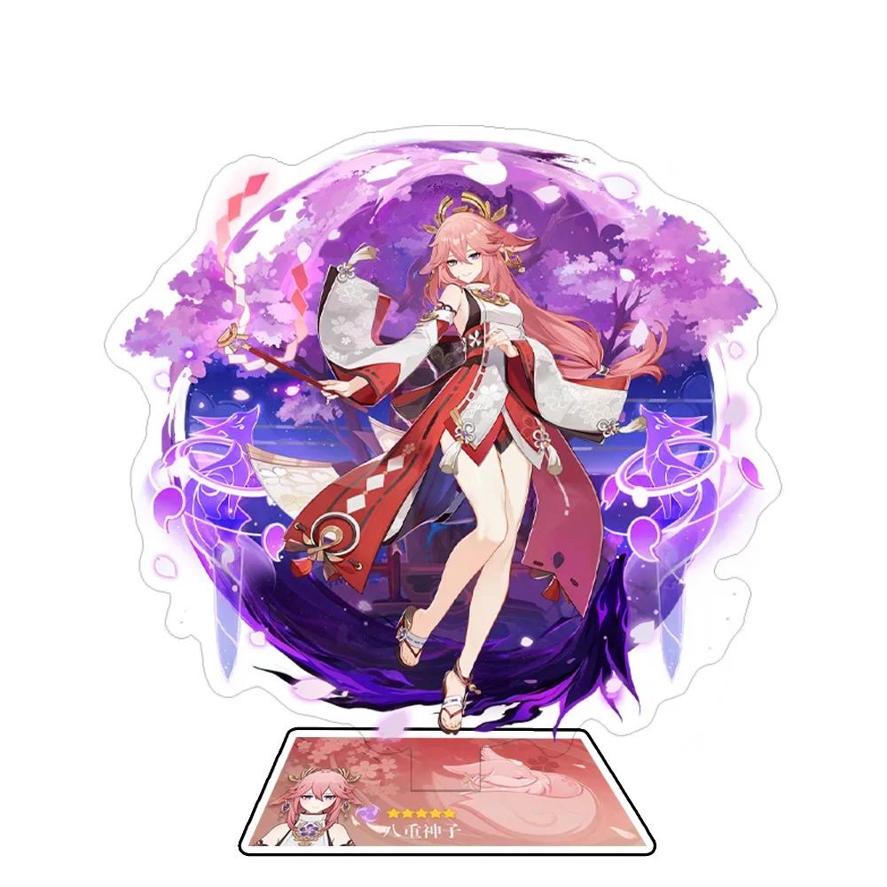 Anime Figure Impact Wanderer Nahida Cyno Yelan Acrylic Stand Model Plate Desk Decor Standing Sign Fans Gift