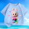 Children's Fashionable Pure Cotton Top, Cute Loose T-shirts for Boys and Girls  Summer