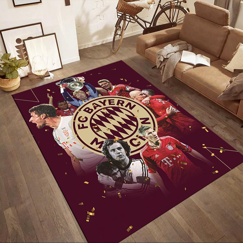 Fc Bayern München Square Rugs Are a Great Choice for Living Rooms, Bedrooms, Home Décor, and As Gifts.