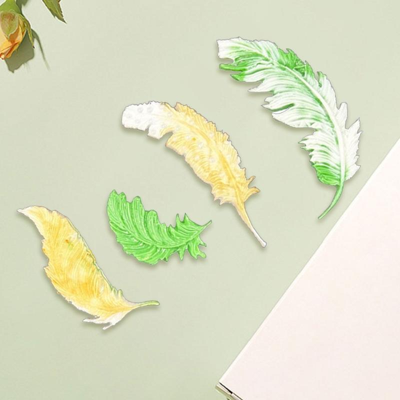 Premium Silicone Feather Mold Silicone Feather Soap Mold For DIY Crafts Jewelry Making And Decorative Projects
