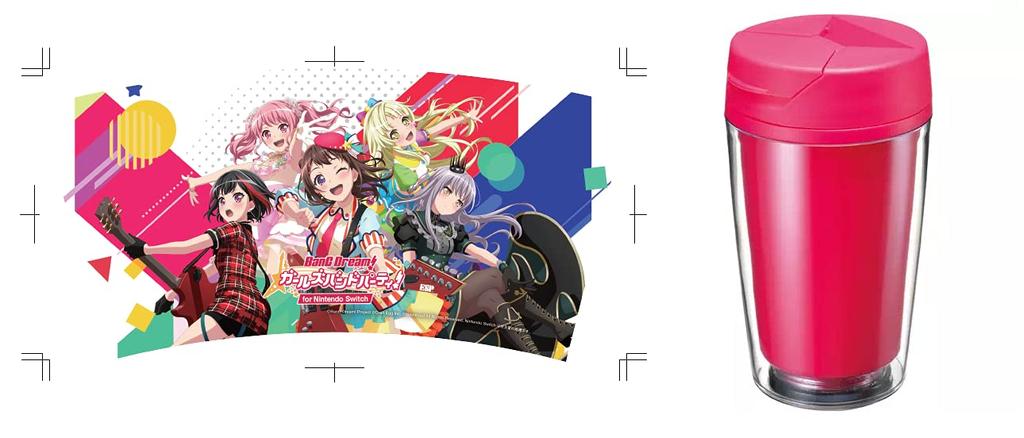 BanG Girls Band for Nintendo Switch Wallpaper Set and Unavailable Original Design Tumbler Dream! Party! + (Digital Expired & Included)