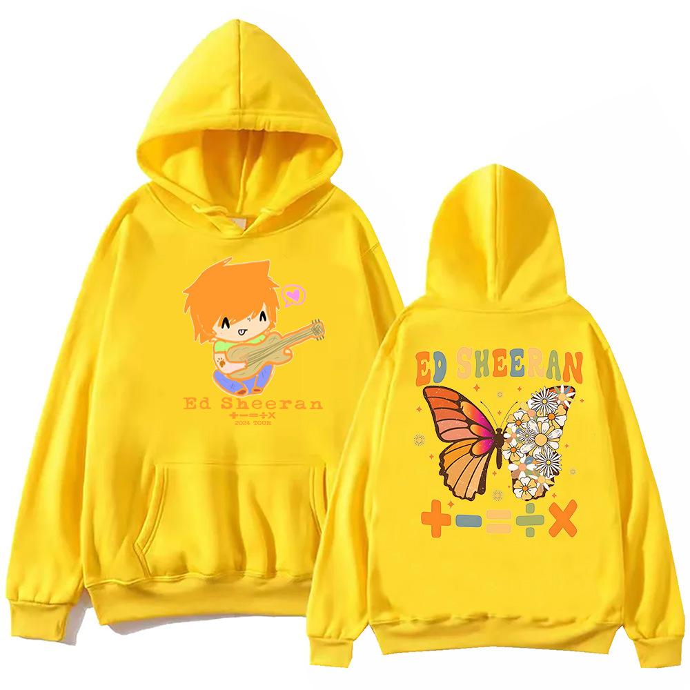 Ed Sheeran The Mathematics Tour Hoodie Harajuku  Sportswear Fashion couplesHip Hop Unisex Printed Hooded Harajuku Sports