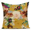 Flower Pattern Decorative Sofa Seat Cushion Cover Fresh Floral Print Pillowcase Home Decor Square Custom Throw Pillows Cover