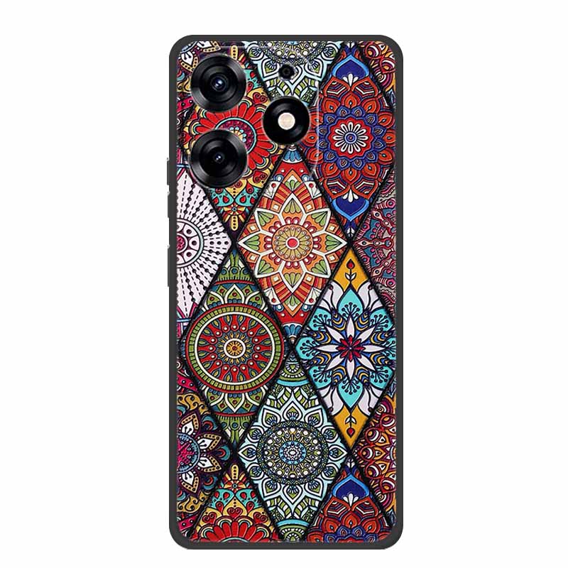 3D Emboss Case For Realme C61 Phone Case Relief Flowers Shockproof Silicone Soft Coque For Realme C61 Back Cover Case RealmeC61