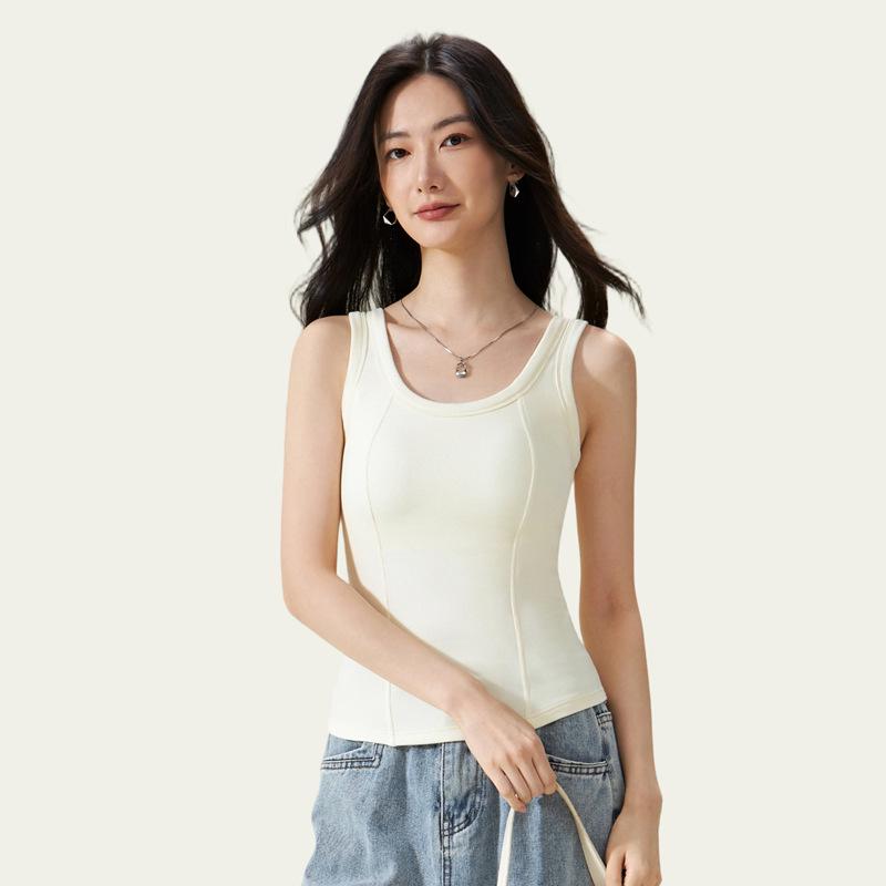 

Кашемировый шелковый жилет крупной вязки «Русалка» со встроенным бюстгальтером Large грязно-белый