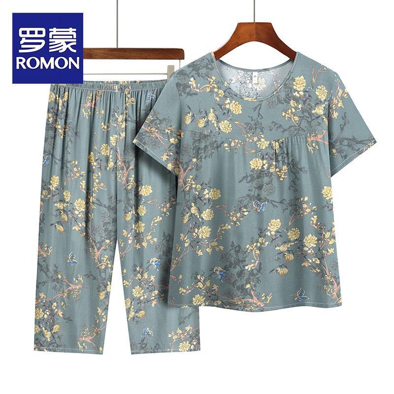 Летний женский комплект из двух предметов ROMON из вискозы 4XL