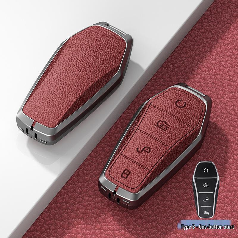 BYD Han Key Case: Fits BYD Qin Pro, Song Max, New Energy, Tang, and Song Plus Car Bagi with Metal Shell