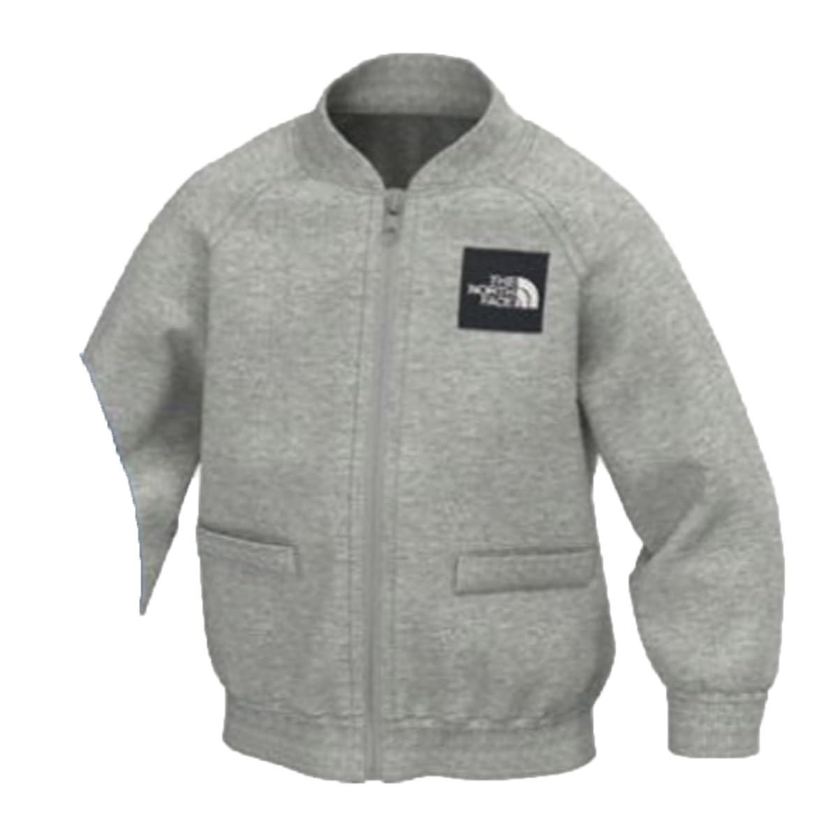 

North Baby Sweat Logo Jacket Unisex Cold Protection Organic Cotton Mixed Gray 80 [The Face]