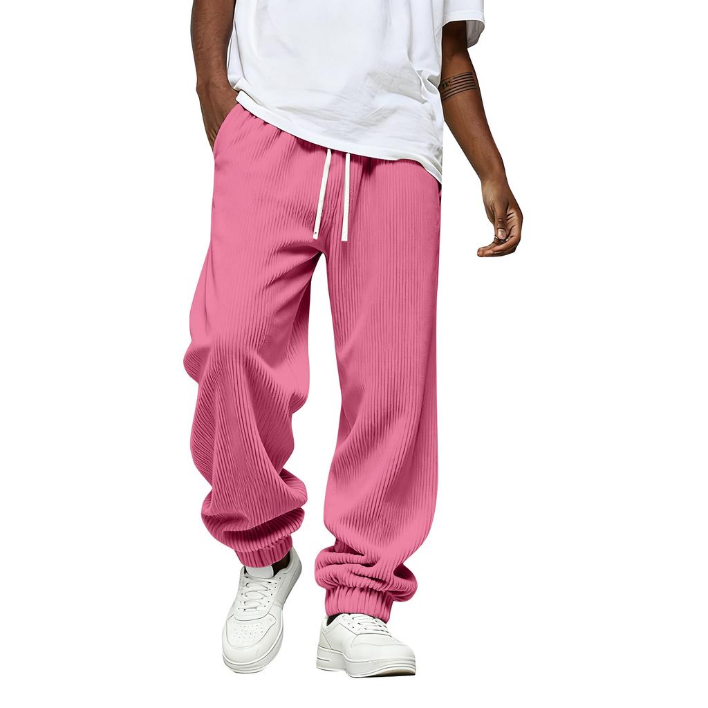 Men's Solid Color Loose Sweatpants Men's Casual Fashion Sweatpants