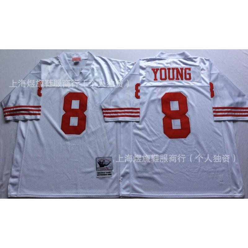 San Francisco 49ers Retro NFL Football Jersey Mens Fan Apparel Cotton Blend Sportswear Game Day Casual Wear