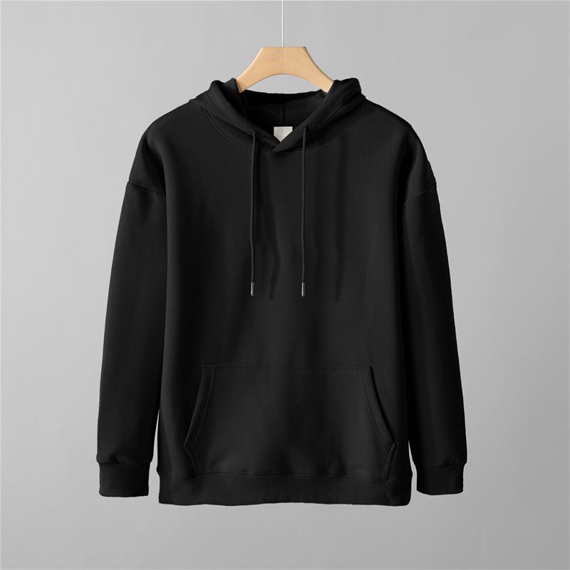 Men s Retro Letter Print Hoodie - Autumn/Winter National Tide Loose Fit 3XL (190-220 lbs)