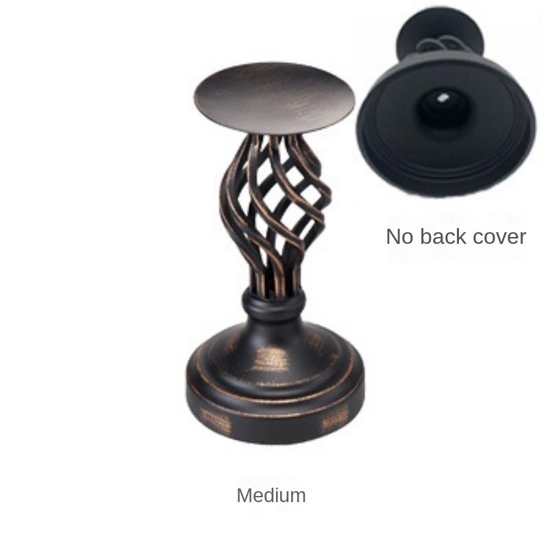 American Retro Candlestick Ornament Hollowed Out Black Valentine's Day Table Wedding Candlelight Dinner Prop Decoration Cup