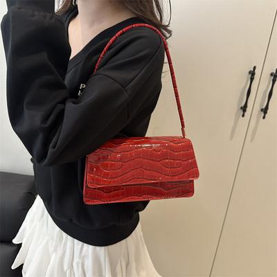 Direct Sales Stone Pattern Candy Color Small Square Bag 2025 Spring Foreign Style New Small Bag Fashion Portable Temperament Shoulder Bag