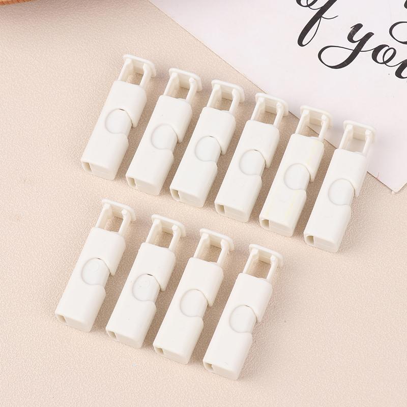 

10pcs Food Sealing Clips Portable Kitchen Storage Food Snack Seal Sealing Bag Clips Sealer Clamp Plastic Tool Kitchen Accessorie білий