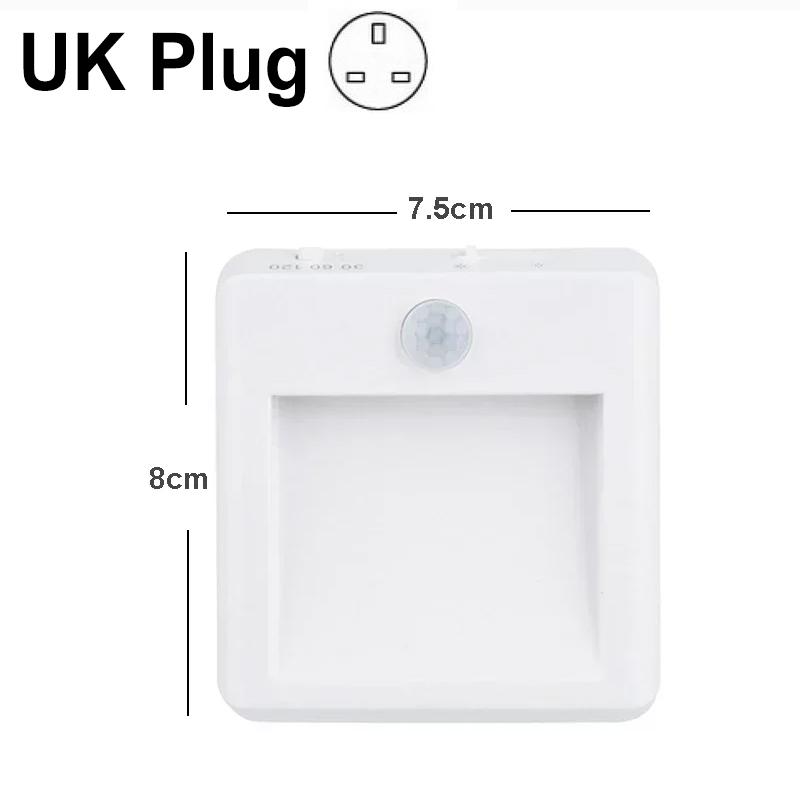 

LED Night Light EU US UK AU Plug In Smart Motion Sensor Light Wall Lamp for Home Aisle Hallway Stair Kitchen Bedroom Night Lamp