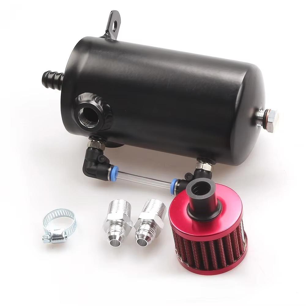 Universal Oil Catch Can Reservoir Tank Aluminum Oil Catch Can Tank With Breather Filter