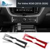 For Volvo XC60 2018 2019 2020 2021 2022 2023-2026 Car Central Control CD Panel Sticker Interior Trim Carbon Fiber Accessories