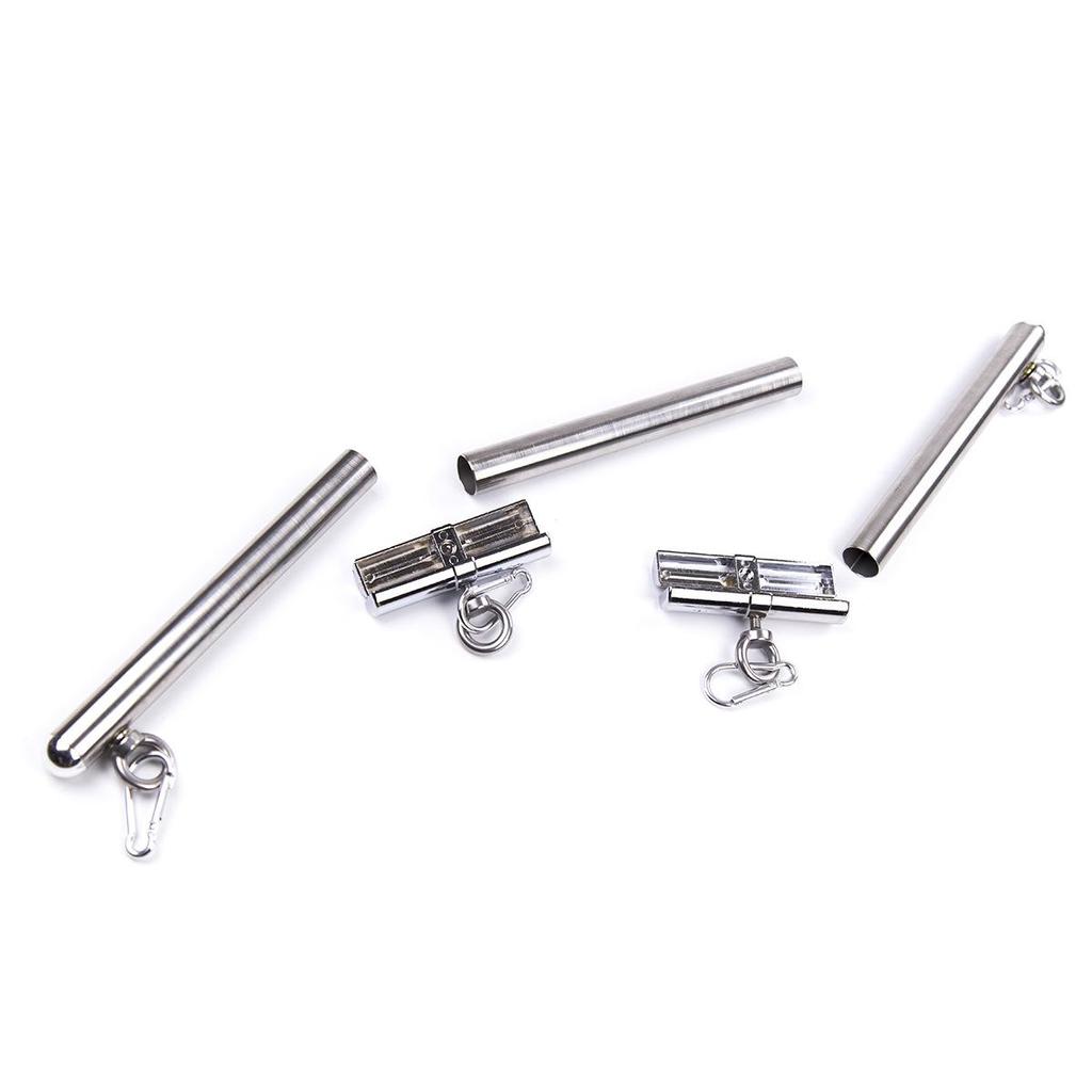 Adult Erotic Stainless Steel Restraint Tube with Detachable Hand & Foot Cuffs