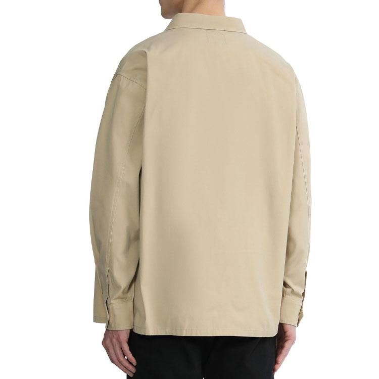 Carhartt WIP Solid Color Logo Embroidered Pocket Long Sleeve Shirt Men shirts Beige CHXSTA221037I-BGX