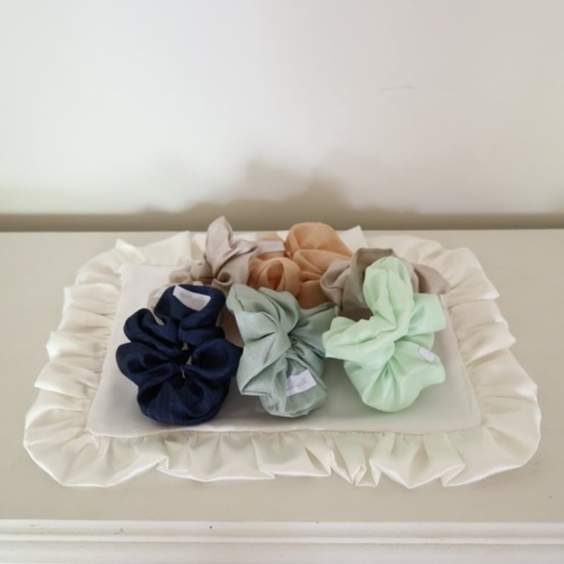 VILLA DE SILK Matte Silk Scrunchie (5colors)