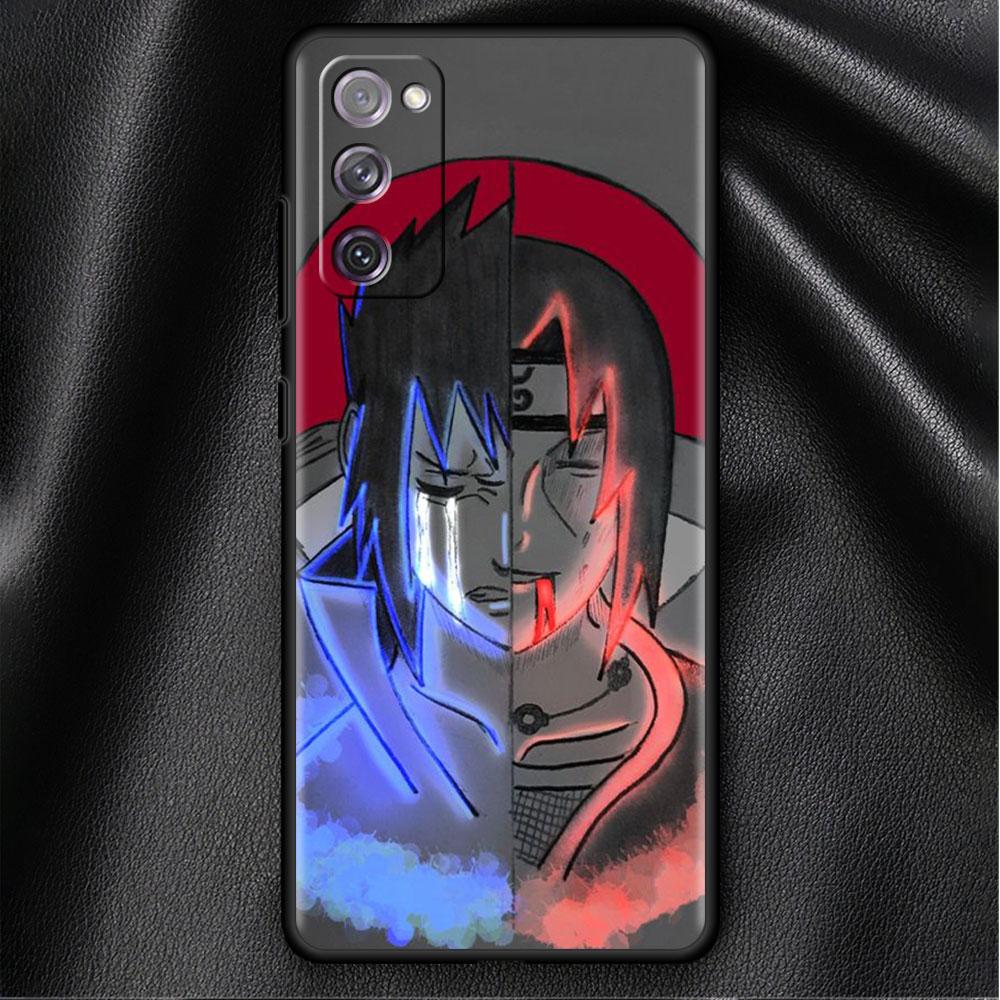 

Чехол для Samsung Galaxy S20 S22 S21 FE S10 S9 Plus S8 Note 20 Ultra 10 Plus, мягкий чехол для телефона, аниме, красный, синий свет Samsung S21 5G