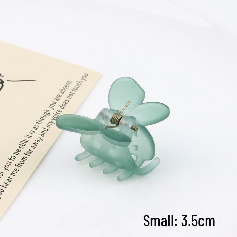 2024 Spring/Summer Matte Jelly Butterfly Hair Clip for Kids