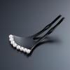 Wavy Pearl Hairpin Hair Ginkgo For Kimono Hair Ornament [Sanbi] [Small] Ornament, Hairpin, Hairpin, Type, Graduation, (Gold Line)