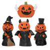 Pumpkin Ornament, 3D Pumpkin Shape Figure, Mini Resin Halloween Decoration for Desktop Micro-Landscapes Parties Window