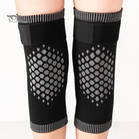 Comfortable Knee Braces 1 Pair Compression Sleeves with Fastener Tape Soft Breathable Support Leg Warmers