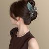 Shiny Rhinestone 10Cm Leaf Hair Claw Women Large Butterfly Flower Pearl Hair Shark Clip Exquisite Party Hair Accessories Gifts