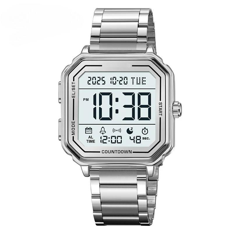Sport EL Light Casual Watch Chronograph Countdown Stopwatch Digital Wristwatch Mens Clock