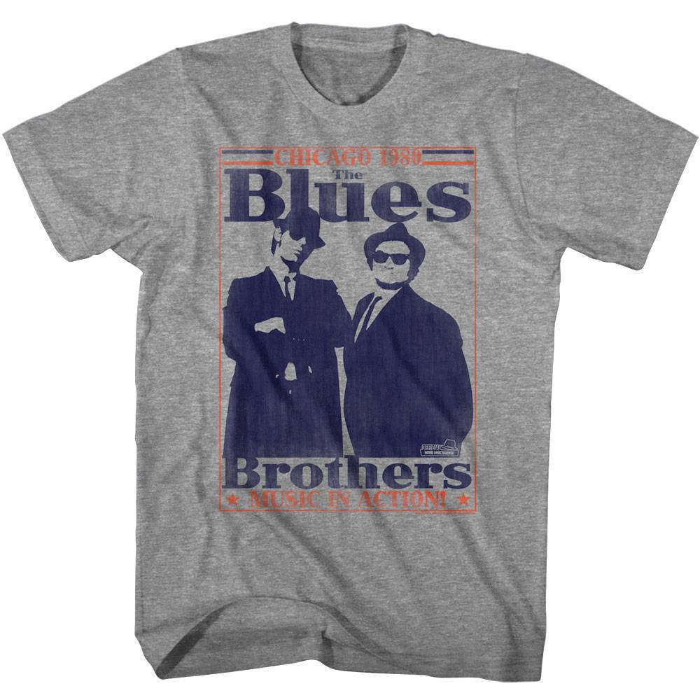 Blues Brothers Chicago 1980 Men T Shirt S