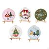 Christmas Embroidery Kit Craft Set for Adults Xmas Gift Home Decoration Including Threads Hoop