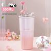 Dilebell Cherry Blossom Series Insulated Glass Bottle