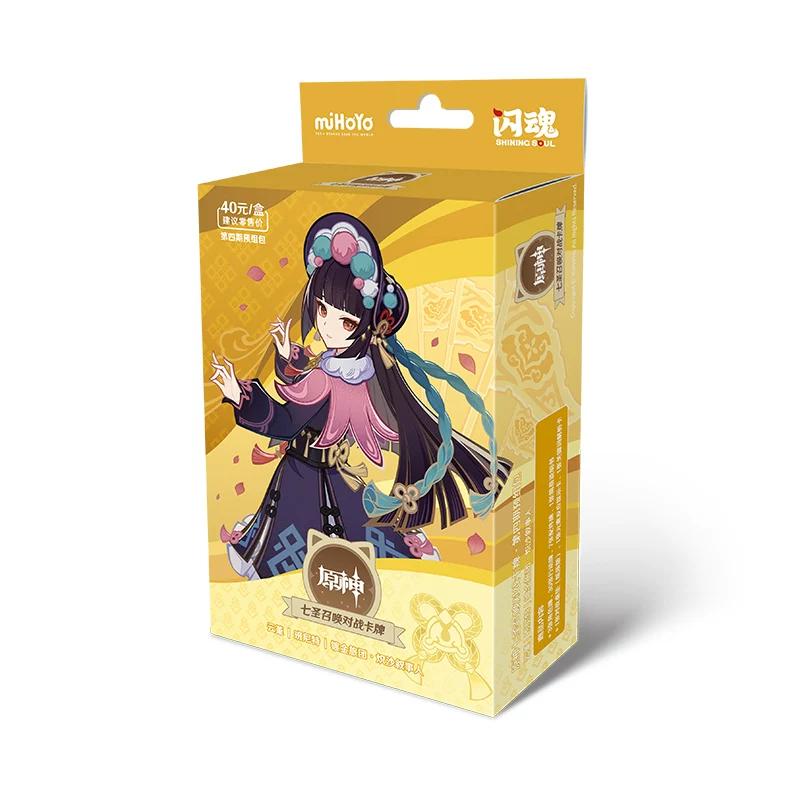 Genuine Genshin Impact Card Seven Saints Summoning Battle Cards Booster Packs Game Peripheral Cards Board Games Collectible Card