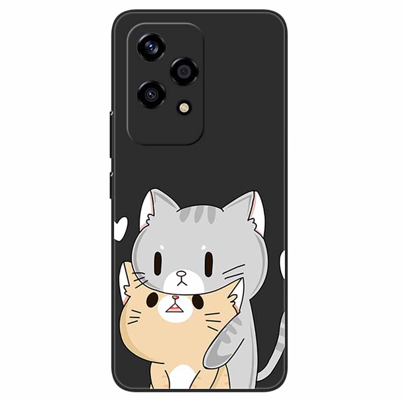 For Honor 200 Lite Case Animlas Painted Cool Silicon Black Soft Bumper for Honor 200Lite Phone Cases Wolf Cartoon TPU Shells Bag