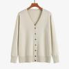 Sweater Women Long Sleeve Knitted Button Color Cardigan