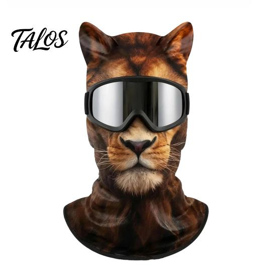 Elastic Polyester Balaclava for Hiking Old Man Ski Mask, Realistic 3D Animal Face Balaclava, Funny Winter Full Novelty Accessories Vacation Cover with