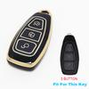 Tpu For Ford B-Max C-Max Ii S-Max Kuga Ii Ecosport Fiesta Iv Focus Iii Galaxy Fusion Mondeo Iv Etc. Car Key Case Cover Keychain