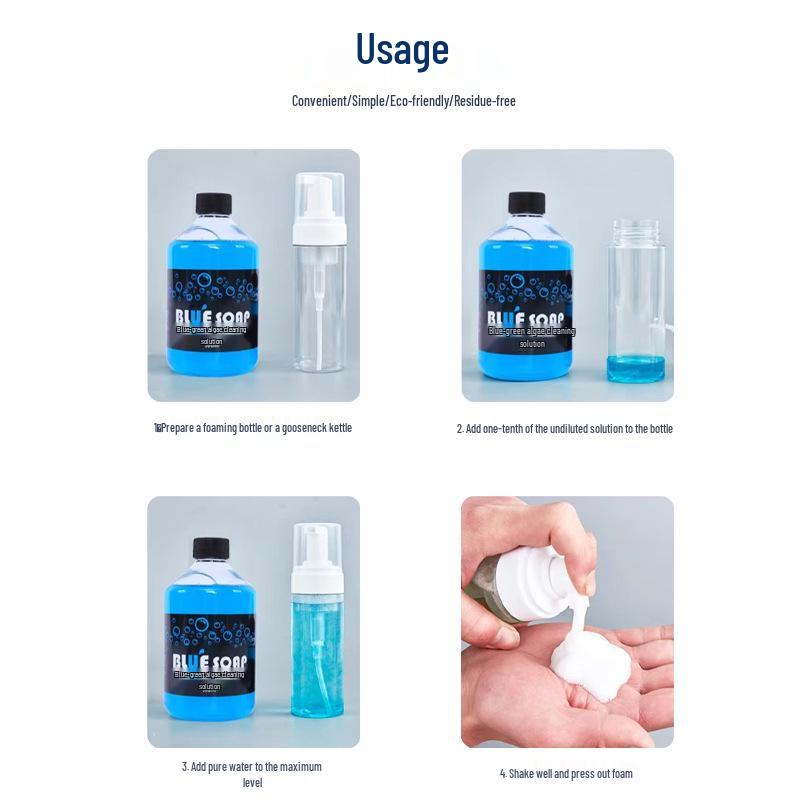 Blue Green Algae Tattoo Soap Foam - Antibacterial Pigment Cleaner