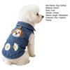 Hundebekleidung für kleine bis mittelgroße Hunde: Sommerliches Jeanshemd mit Leinenring, weiches, atmungsaktives Sweatshirt, ärmelloses Haustieroutfit