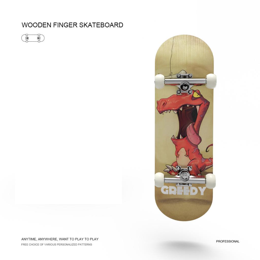 Hračky na hmatník Five Layer Maple Professional Mini Skateboard Fingerboardy Vzdělávací párty dárek pro děti Chlapci Dívka