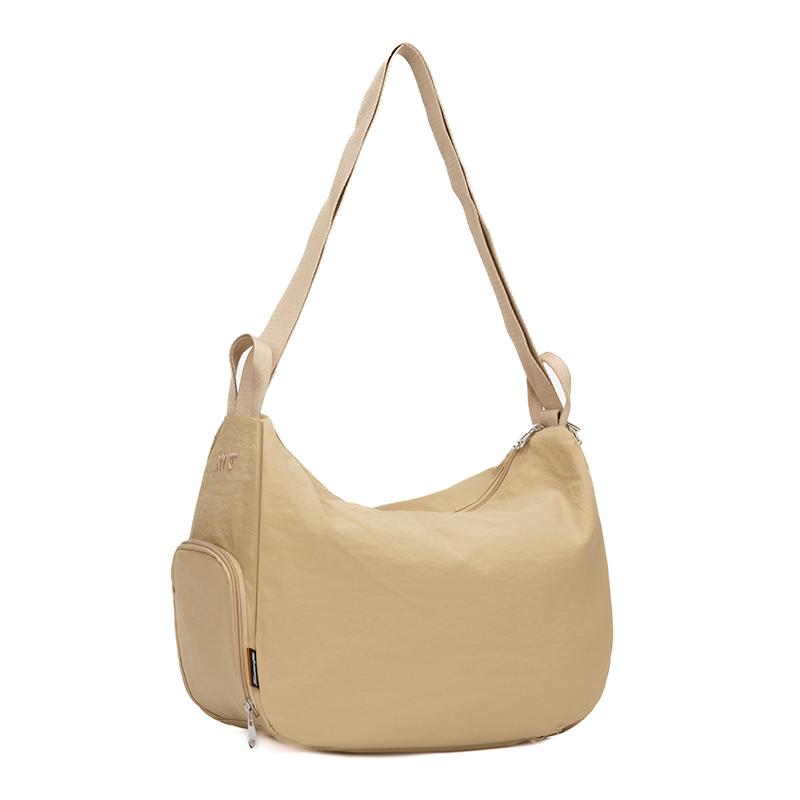 New Crossbody Bags Large Capacity Korean Simplified Shoulder Bag Lightweight Solid Color Dumpling Bag Travel