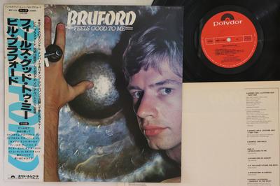 Disque Vinyle BRUFORD YES KING CRIMSON U.K....  Feels Good To Me MPF1130 POLYDOR 1978 Japon Obi Rock Occasion