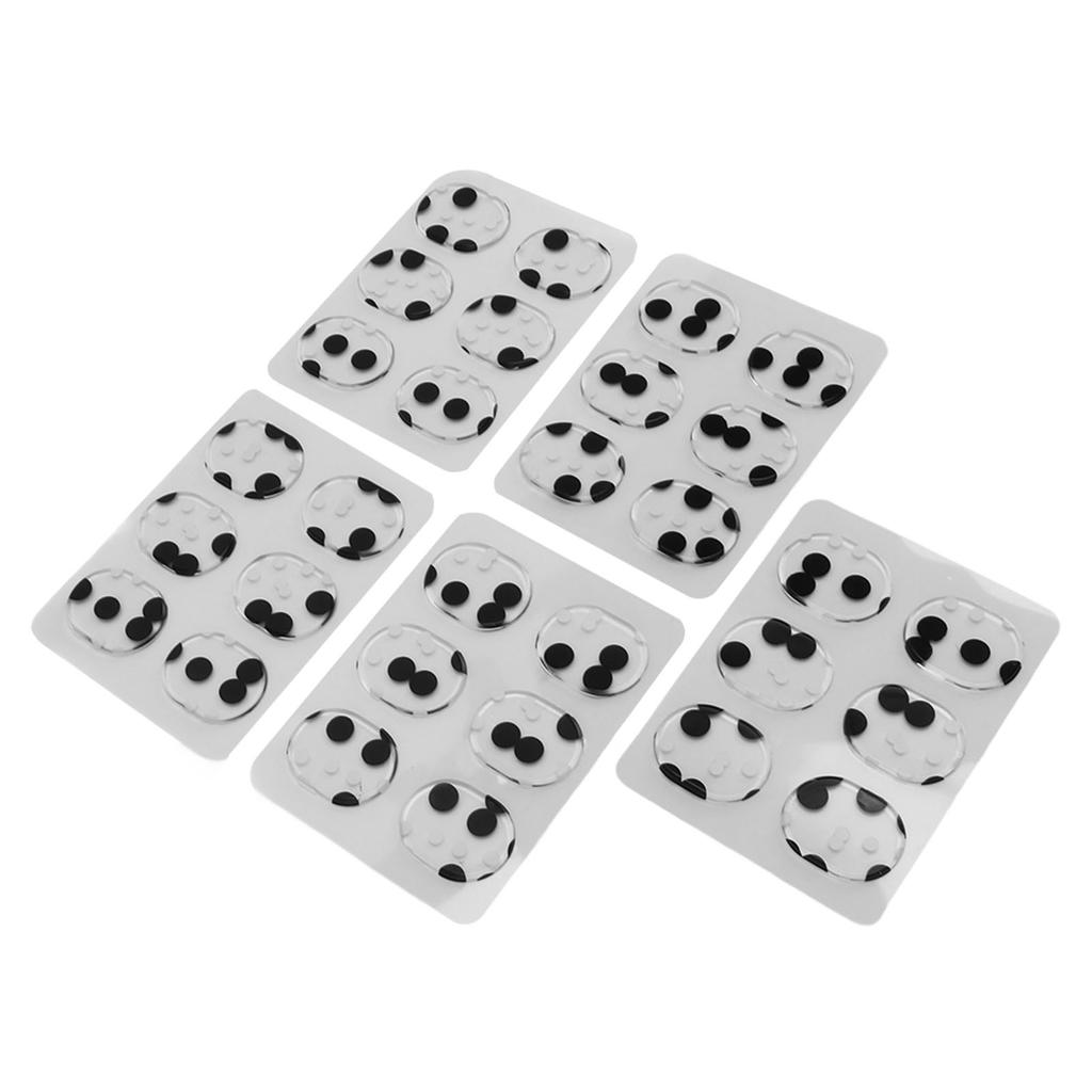 30Pcs Drum Dampener Gels Oval Shape Soft Safe Silicone Durable Easy To Use Drum Silencers for Cymbals Instruments