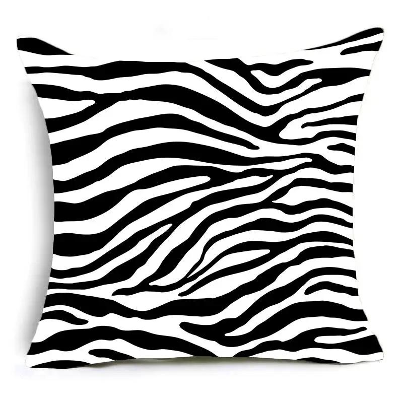 Home Decor Animal Print Pillow Cover Leopard Tiger Zebra Cattle Snake Cushion Cover Home Sofa Chair Decor Pillowcase 45X45Cm