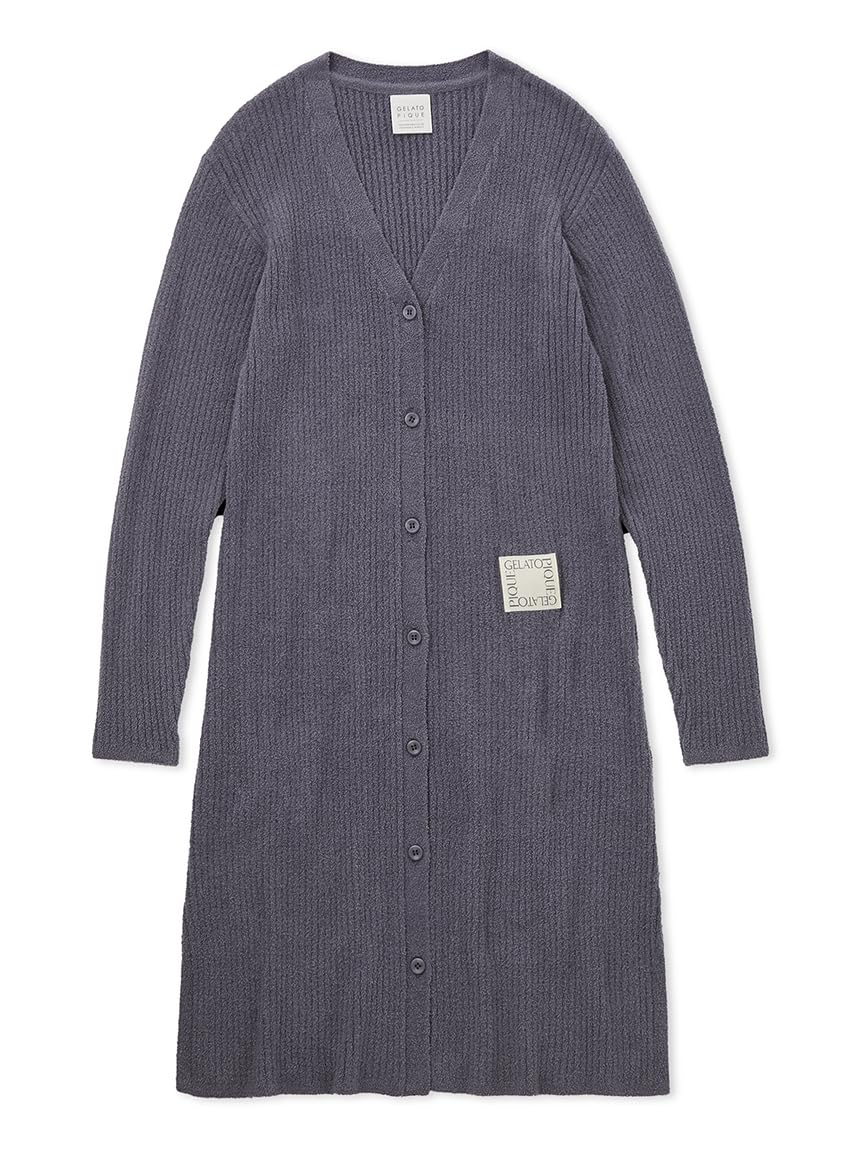 

Hot Smoothie Rib Long Cardigan PWNT245125 BLU [Gelato Pique] Women s