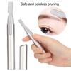 Eyebrow Trimmer High Precision Electric Eyebrow Razor Remover for Face Lips Nose Facial Removal Silver