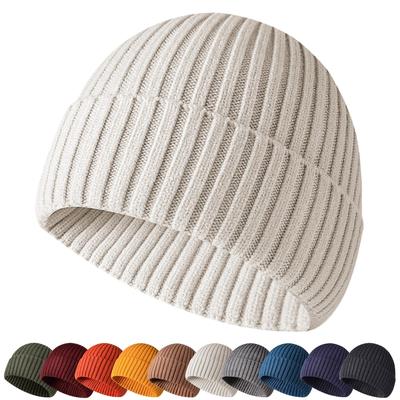Exklusiv Stickad Tjock Ribbstickad En Storlek Passar Alla Tillverkad med Hög Kvalitet Inkluderar Innerkeps Hög [M2Ma] [Amazon-märke] Herrmössa, Hatt, Unisex, Alla,