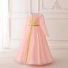 Abito da ragazza saudita, elegante abito musulmano in chiffon ricamato, abito, banchetto per feste, abito per bambini